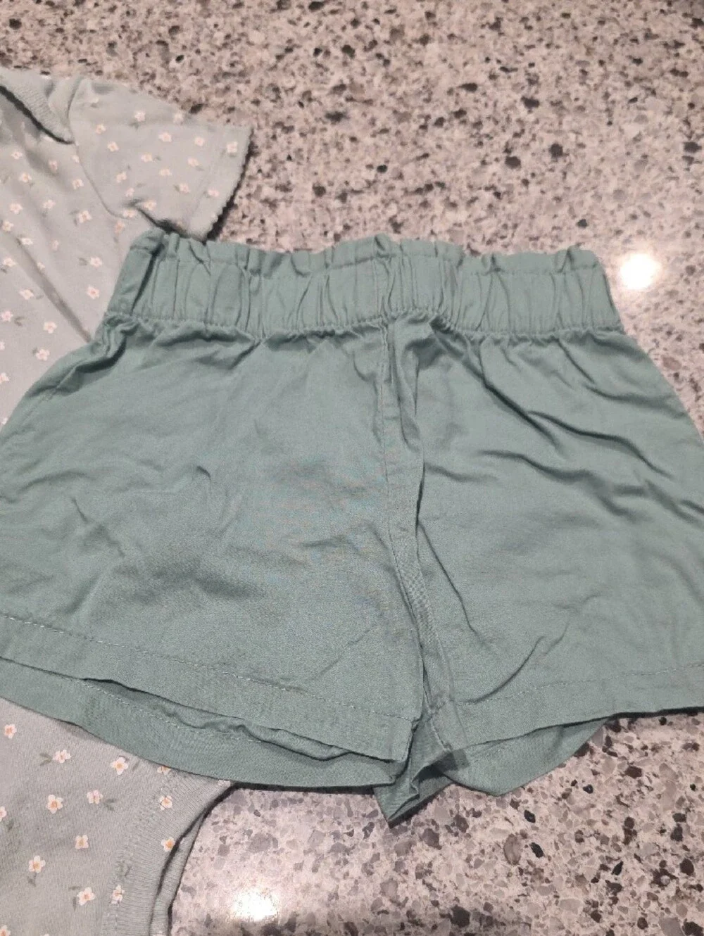 Carter's Mint Green Cotton Shorts - Kids Bottoms